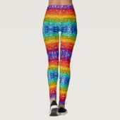 Sparkle und Shine mit Rainbow-Sequin-Glitzer Leggings (Rückseite)