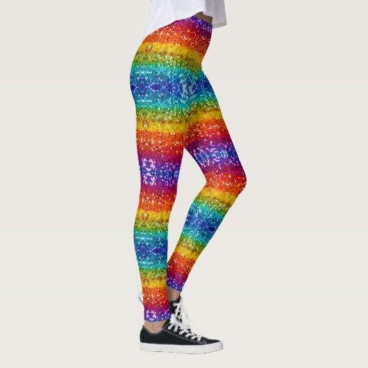 Sparkle und Shine mit Rainbow-Sequin-Glitzer Leggings (Rechts)