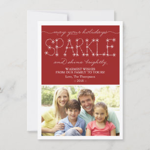 Sparkle und Shine Weihnachtskarte Feiertagskarte