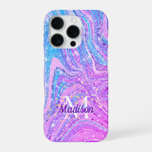 Sparkle unicorn Regenbogen gürtelig Marmor Kunst C iPhone 16 Pro Hülle