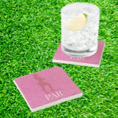 Sparkle Up Your Golf Game Steinuntersetzer