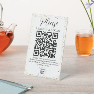 Sparkle Verließ uns eine Überprüfung QR Code Pedes Sockelschild