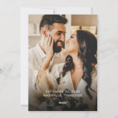 Sparkle Wedding Feiertagskarte (Rückseite)