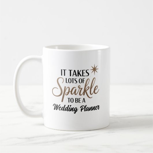 Sparkle Wedding Planner Kaffeetasse (Links)