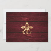 Sparkle Weihnachtslicht Rustikales FOTO Gruß Feiertagskarte (Rückseite)