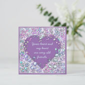 Sparkle wertvolle Edelsteine Feiertagskarte (Stehend Vorderseite)