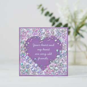 Sparkle wertvolle Edelsteine Feiertagskarte