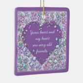 Sparkle wertvolle Edelsteine Keramikornament (Rechts)