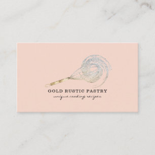 Sparkle Whisk blühende Gold Bäckerei errötend pink Visitenkarte