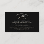 Sparkle Whisk Glitzer Gold Bäckerei Glitz Visitenkarte (Rückseite)