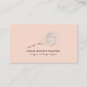 Sparkle Whisky blühend Goldbäckerei Rosa Visitenkarte