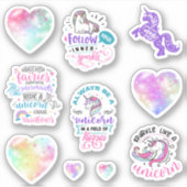 Sparkle wie ein Einhorn Aufkleber (Vorderseite)