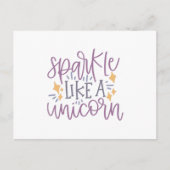 Sparkle wie ein Einhorn Postkarte (Vorderseite)