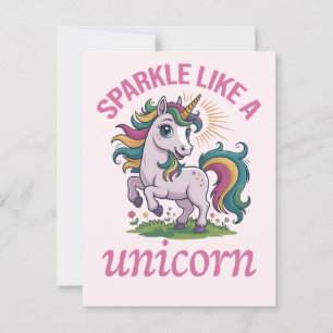 Sparkle wie ein Einhorn Postkarte