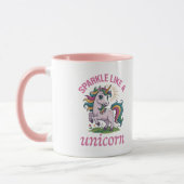 Sparkle wie ein Einhorn Tasse (Links)
