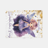 Sparkle wie eine Fee Fleecedecke (Vorderseite (Horizontal))