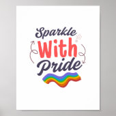 Sparkle with Pride - Bold Pride Rainbow  Poster  (Vorne)