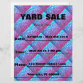 Sparkle-Yard-Verkauf/Event-angepasstes Papier (Vorne/Hinten)
