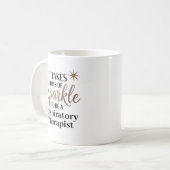 Sparkle Zitat Geschenk für Atemtherapeuten Kaffeetasse (Vorderseite Links)