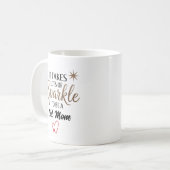✨ Sparkle-Zitat-Geschenk für die Mama von Katzen Kaffeetasse (Vorderseite Links)