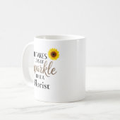 Sparkle Zitat Geschenk für Florist Kaffeetasse (Vorderseite Links)
