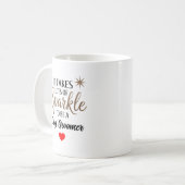 ✨ Sparkle Zitat Geschenk für Hunde Groomer Kaffeetasse (Vorderseite Links)