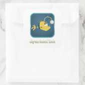 SparkleFish-Aufkleber Quadratischer Aufkleber (Tasche)