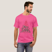 Sparklenation Merry Christmas Tree Bling T-Shirt (Vorne ganz)