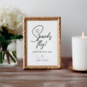 Sparkler abschicken Lass der Funken Fliegen Schwar