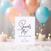 Sparkler abschicken Lass der Funken Fliegen Schwar