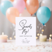 Sparkler abschicken Lass der Funken Fliegen Schwar