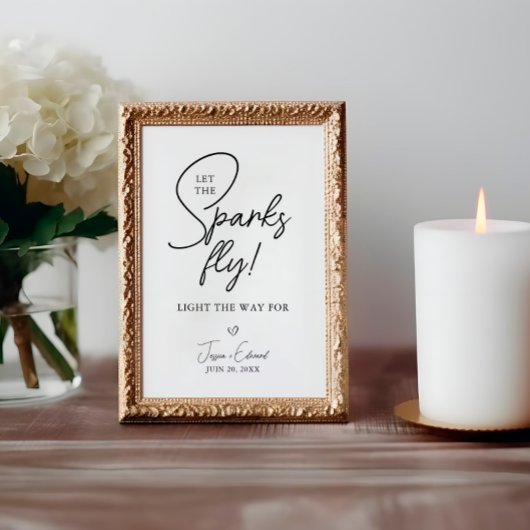 Sparkler abschicken Lass der Funken Fliegen Schwar