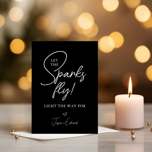 Sparkler-Abschlag Lasse den Funkenschwarzen Weizen