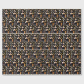 Sparkler am Geburtstag Geschenkpapier (Flach)