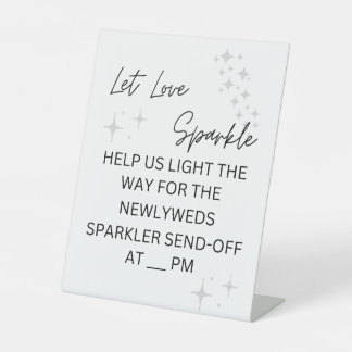 Sparkler Exit Sign Sockelschild