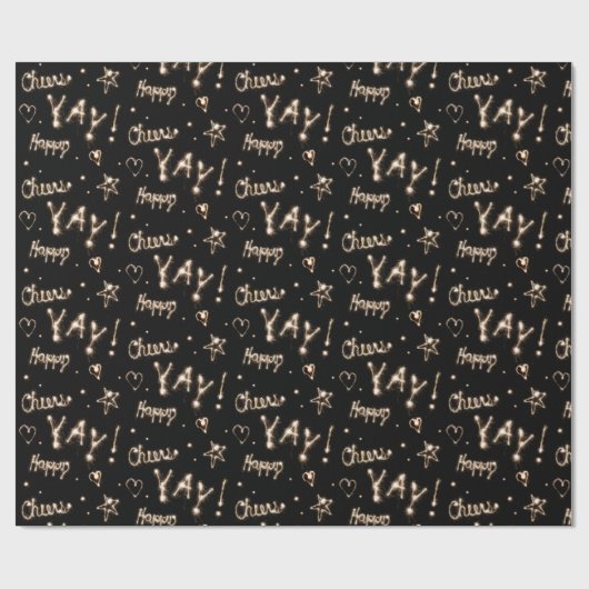 Sparkler Fireworks | Fröhlicher Jay! Geschenkpapier (Flach)