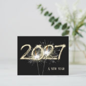 Sparkler für Geschäftsjahre 2026 Postkarte (Stehend Vorderseite)