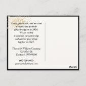 Sparkler für Geschäftsjahre 2026 Postkarte (Rückseite)
