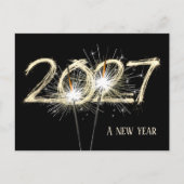 Sparkler für Geschäftsjahre 2026 Postkarte (Vorderseite)