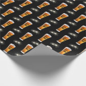 Sparkler im 50. Geburtstag Bierglas Geschenkpapier (Ecke)