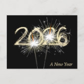 Sparkler im Geschäftsjahr 2026 Postkarte (Vorderseite)