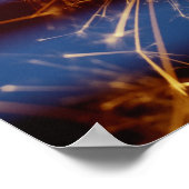 Sparkler mit amerikanischer Flagge Poster (Ecke)