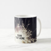 Sparkler Night Firework Tasse - Spark Coffee Cup (VorderseiteRechts)
