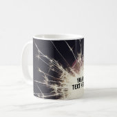 Sparkler Night Firework Tasse - Spark Coffee Cup (Vorderseite Links)
