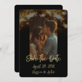 Sparkler Night Foto Save the Date Einladung (Vorne/Hinten)