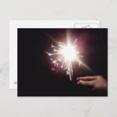 Sparkler Postkarte (Vorne/Hinten)