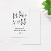 Sparkler Send off Tags Schöne Kalligraphie (Schreibtisch)