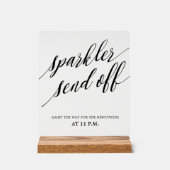 Sparkler send off Wedding  Acrylschild (Vorderseite)