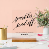 Sparkler send off Wedding  Acrylschild (Hochzeit)