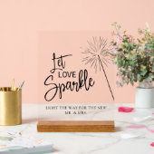 Sparkler Sendoff, Licht den Weg, Hochzeitszeichen Acrylschild (Hochzeit)
